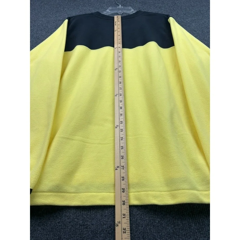 The North Face Men's XL Pullover Sweatshirt Black Yellow Long Sleeve Outdoors